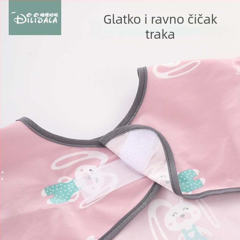 Blw Eating Artifact Baby Anti-Dirty Water All-In-One Bib Pad Blagovaonska stolica Stol Baby Dugi rukavi Smock Samostalno jelo