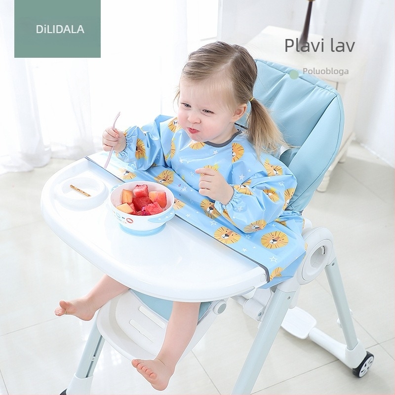 Blw Eating Artifact Baby Anti-Dirty Water All-In-One Bib Pad Blagovaonska stolica Stol Baby Dugi rukavi Smock Samostalno jelo
