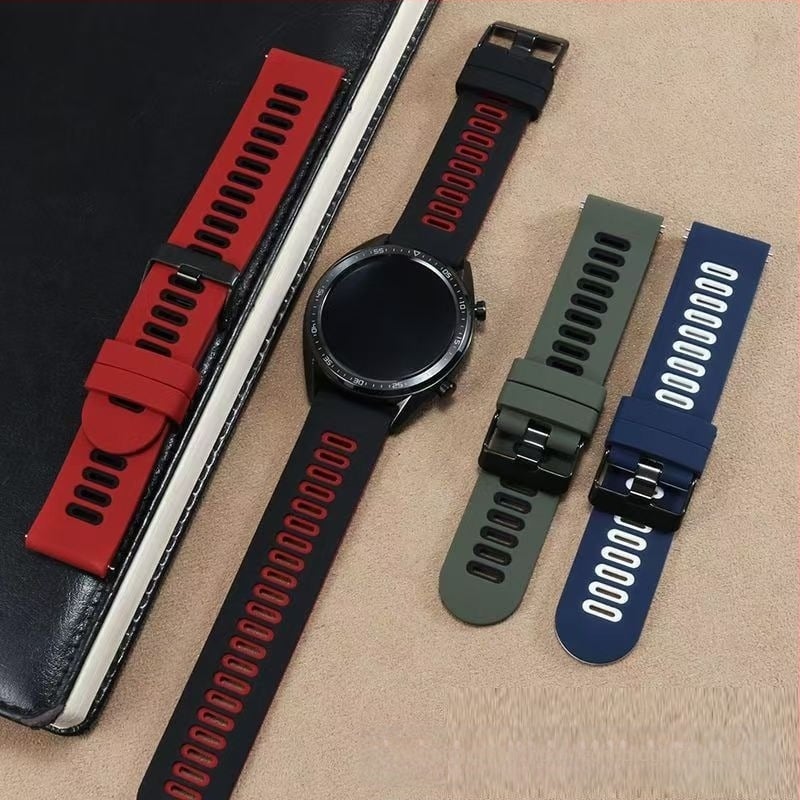 Pogodno za Garmin Vivoactive 420/22Mm Forerunner 255 dvobojni silikonski remen za sat kompatibilan s Huaweijem