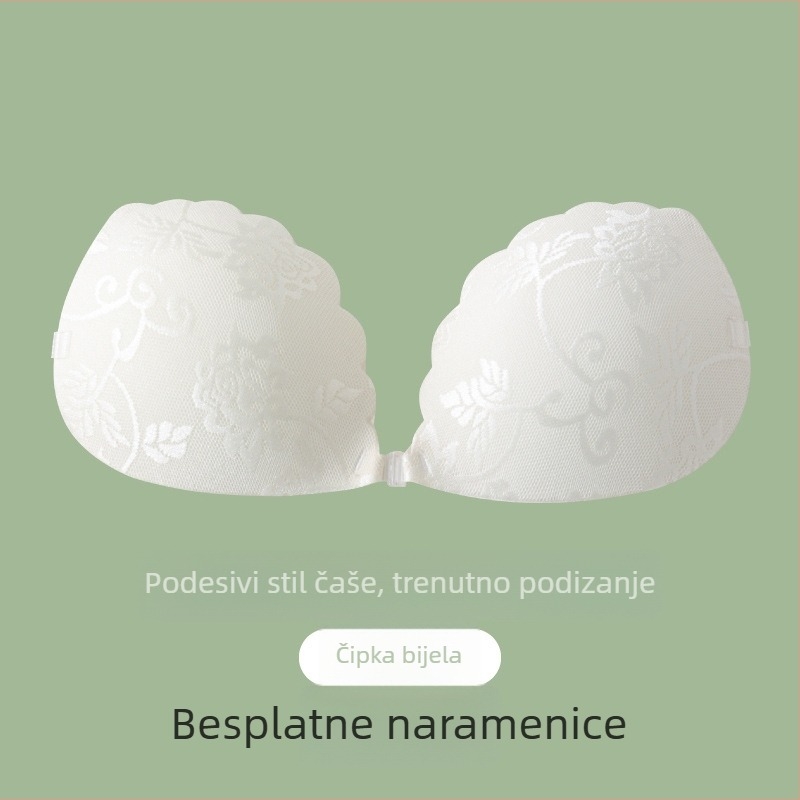Na zalihi veleprodajne čipkaste naljepnice za prsa za vjenčanicu, ženske male prsa, zadebljane, velike, protiv opuštanja, push up nevidljive gornje potpore, silikonske naljepnice za grudi