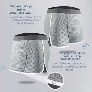 Culottes U-oblikovane Arloy hlače Donje rublje Muške ljetne ledeno svilene spavanje gole spavanje nesputane tinejdžeri pomažu u razvoju bokserice