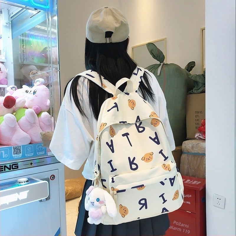 Japanska slatka torba za grafite za djevojčice, školska torba, ženska korejska srednjoškolka, ruksak za učenice nižih razreda srednje škole, ruksak velikog kapaciteta