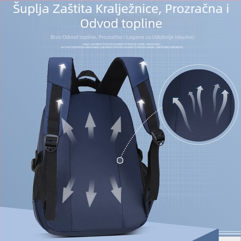 Veleprodaja dječjih školskih torbi za osnovnu školu za muškarce, od prvog do drugog razreda, od tri do šest godina, za dječake i djevojčice, laganih, za zaštitu kralježnice, smanjenje opterećenja