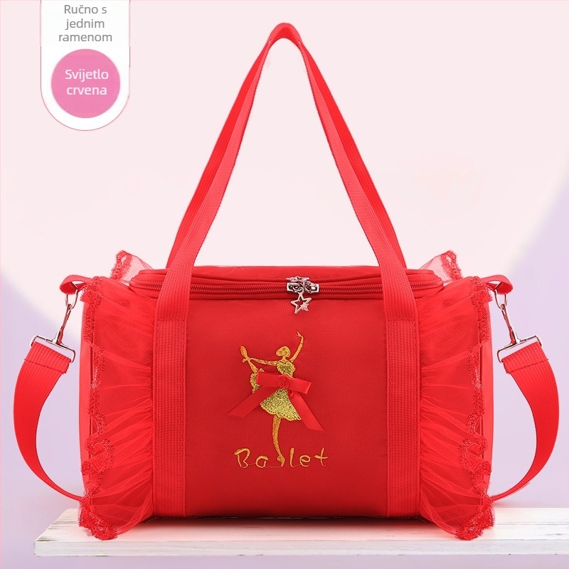 Dance Bag dječji plesni ruksak za djevojčice velikog kapaciteta torba za pohranu ženske plesne odjeće, torba za ples preko ramena