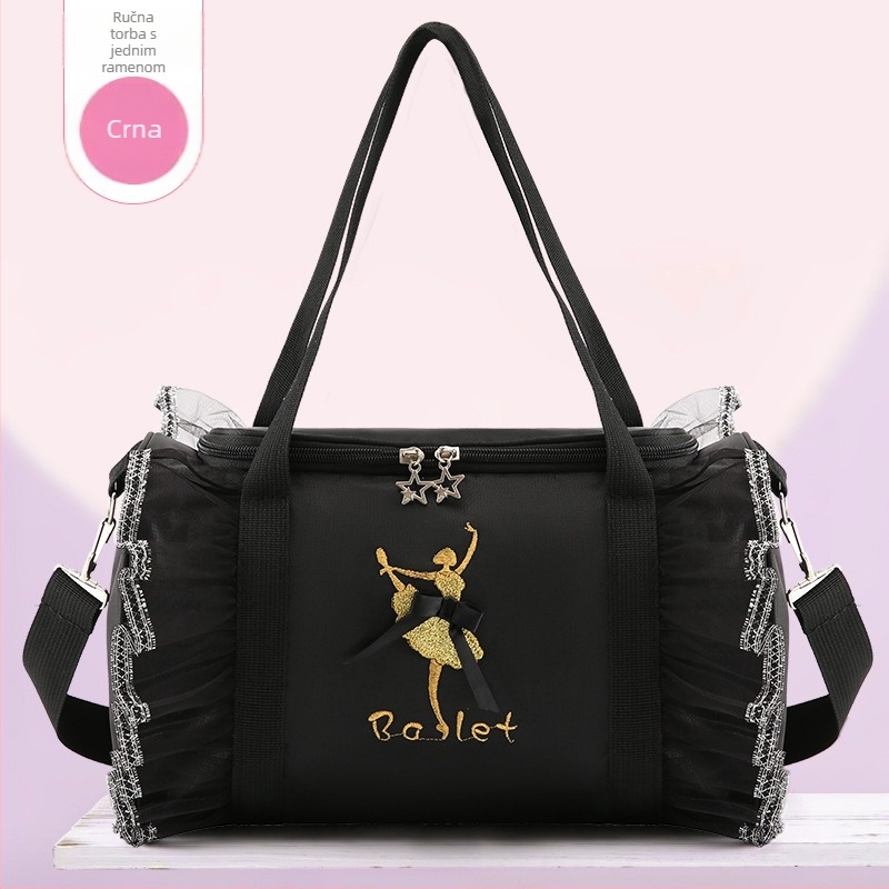 Dance Bag dječji plesni ruksak za djevojčice velikog kapaciteta torba za pohranu ženske plesne odjeće, torba za ples preko ramena