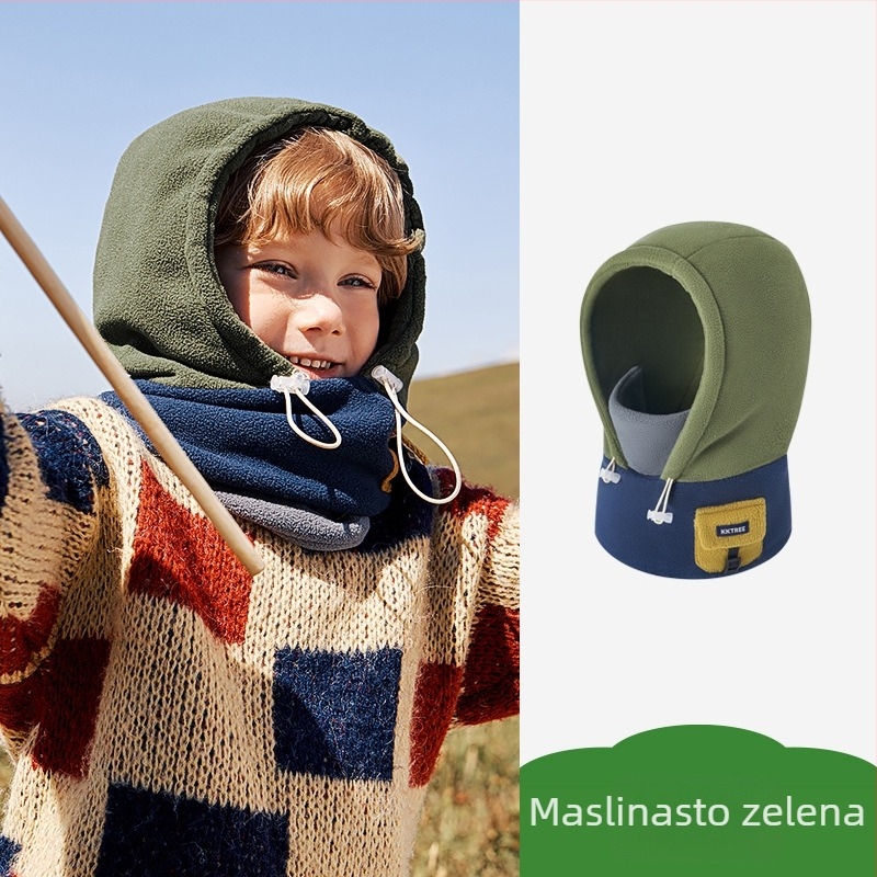 Kk Tree slatka topla dječja kapa, šal, višenamjenska vjetrootporna maska za muškarce i žene, antistatička, za jesen i zimu