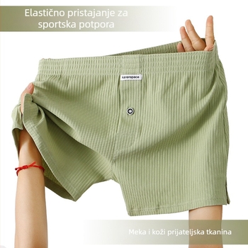 Navojne Aro hlače Muško rastezljivo pamučno donje rublje Udobne široke bokserice za veće veličine, pidžama hlače, bokserice Muške hlače