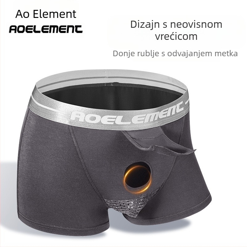 Sjemenska vrpca, odvajanje metka, potpora za skrotum, muško donje rublje, muške venske gaćice, torba, zakrivljena boksačka glava