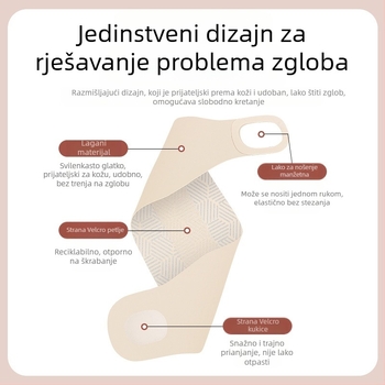 Ljetna tanka zaštita za zglob protiv uganuća tetive, zaštita za zglob za badminton i fiksaciju zgloba pri naprezanju