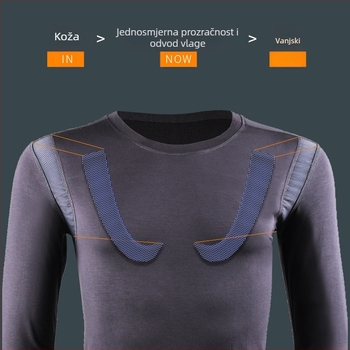 Termo donje odijelo, okrugli izrez, muški pamučni džemper otporan na hladnoću, mladenačke jesenske hlače, tanke donje hlače, proljeće, jesen/zima