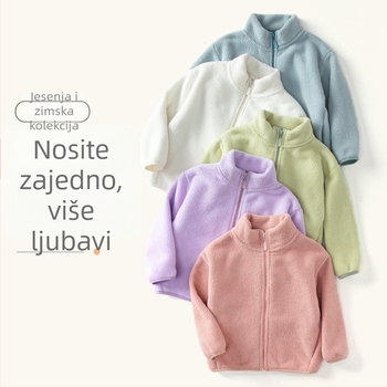 [Obiteljska roditeljska haljina] Mekani! Nuo Ji Ji! Plišani dječji kaput s ovratnikom i stojećim ovratnikom za odrasle, topli wy2301