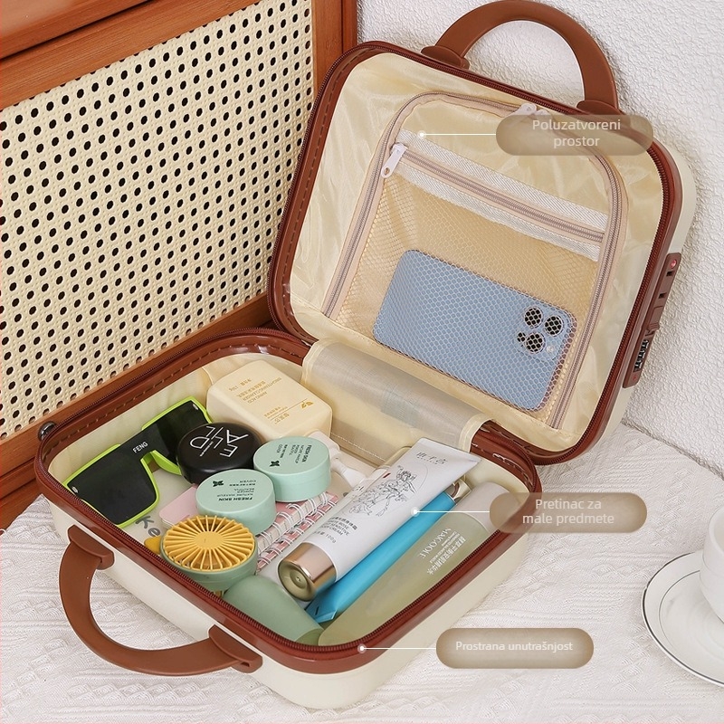 14-inčni muški i ženski dječji kofer s crtanim uzorkom, torba za pohranu, kutija za suvenire, PP kozmetička kutija velikog kapaciteta