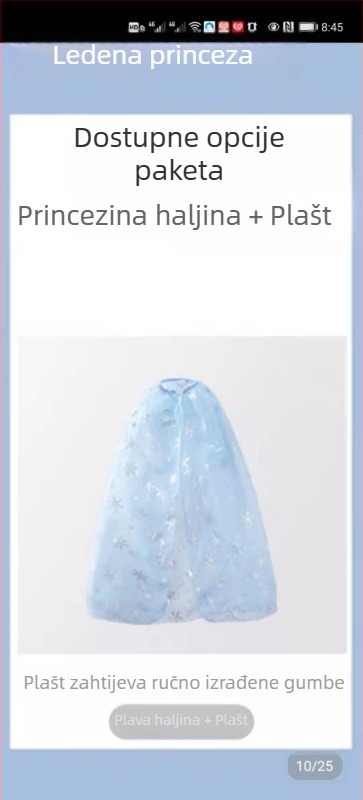 Djevojčice princeza Anna Frozen Ljeto Nova Halloween rođendanska haljina Kostim Super vila Prekrasan zapadnjački stil