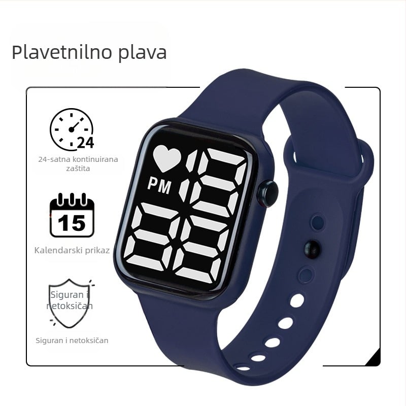 Y1 Export E-Commerce Najprodavaniji LED digitalni sat za dječake i djevojčice, dječji svjetleći digitalni sat, vodootporni veliki brojčanik