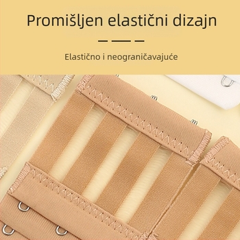 4 kom prekogranična kombinacija mikrovlakana elastična tri reda s tri gumba za produženje grudnjaka s bisernom kopčom za donje rublje