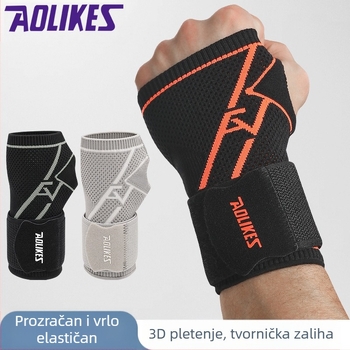 Štitnici za zglobove s vezicama, produženi i tlačni štitnici za dlanove za badminton za fitness, prozračni i topli štitnici za zglobove od tkanine