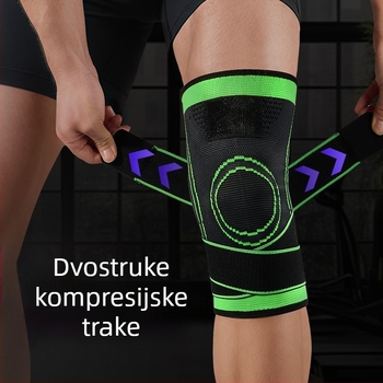 Prekogranični remen za koljena, sportski, ljetni, košarkaški, nogomet, fitness, trčanje, tanki pleteni štitnici za koljena, navojni, pod pritiskom, neklizajući