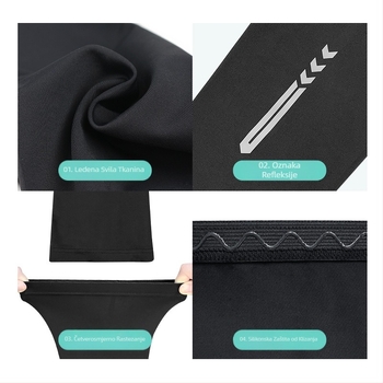 Veleprodaja Ice Silk rukava za sunčanje za muškarce i žene Ljetna UV zaštita za vožnju, ribolov, tanki noćni trčanje, reflektirajući rukav