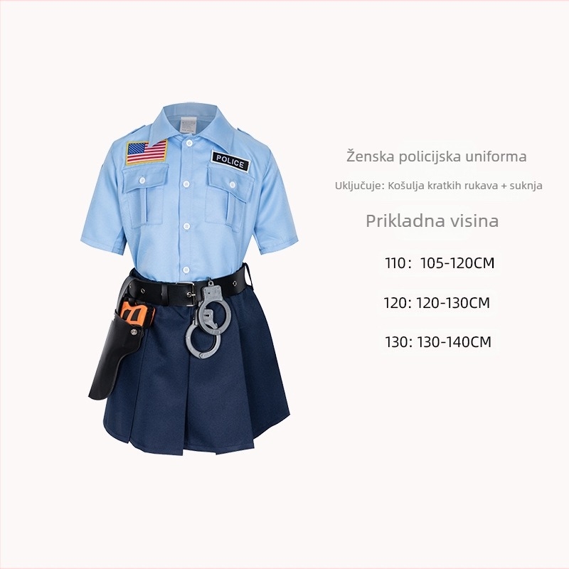 Kostim za vještice, dječji kostim policajca, kostim Cosplay, kostim za cosplay, haljina za zabavu