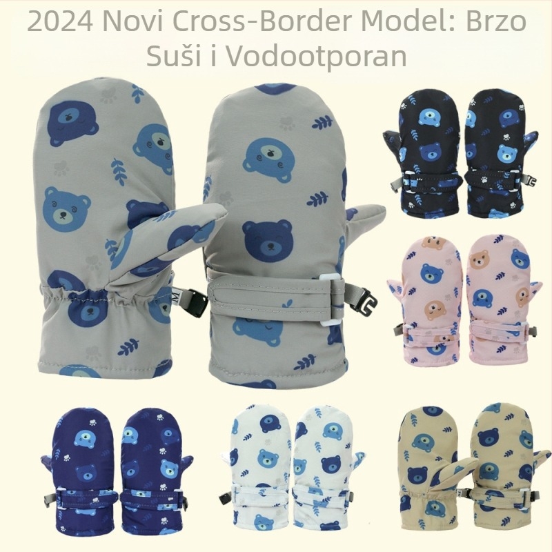 Nove dječje skijaške rukavice preko granice, brzo sušeće vodootporne dječje tople rukavice, zimske dječje rukavice na zalihi veleprodaja