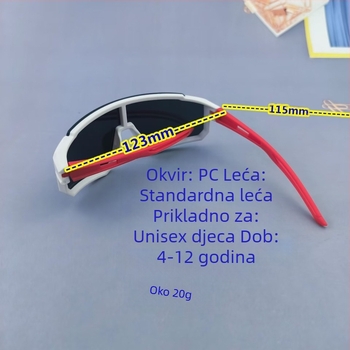 Dječje naočale za jahanje, modne šarene dječje sunčane naočale, cool sunčane naočale za bebe, stariju djecu, prekogranične