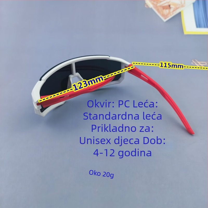 Dječje naočale za jahanje, modne šarene dječje sunčane naočale, cool sunčane naočale za bebe, stariju djecu, prekogranične