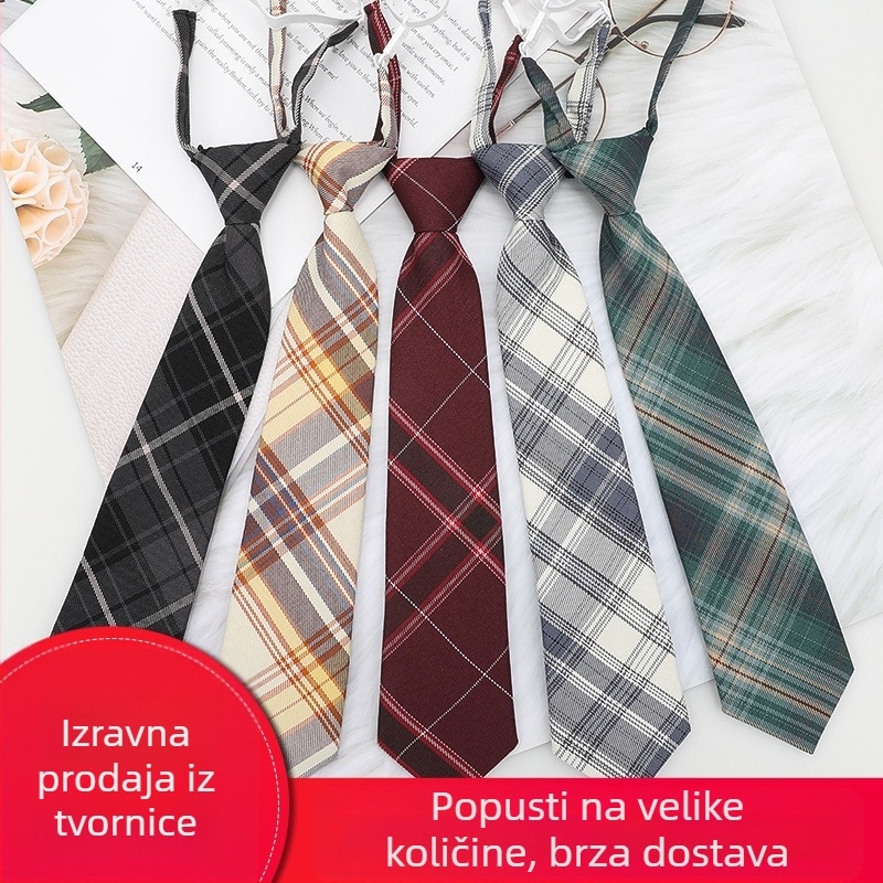 Japanski karirani crni ovratnik s leptir-mašnom, ženski ovratnik s cvjetnim ovratnikom u studentskom stilu, vrpca, JK košulja s mašnom, mornarsko odijelo