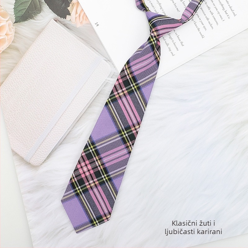 Japanski karirani crni ovratnik s leptir-mašnom, ženski ovratnik s cvjetnim ovratnikom u studentskom stilu, vrpca, JK košulja s mašnom, mornarsko odijelo