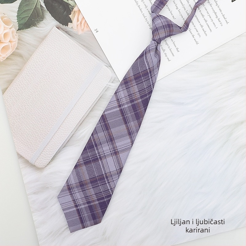 Japanski karirani crni ovratnik s leptir-mašnom, ženski ovratnik s cvjetnim ovratnikom u studentskom stilu, vrpca, JK košulja s mašnom, mornarsko odijelo