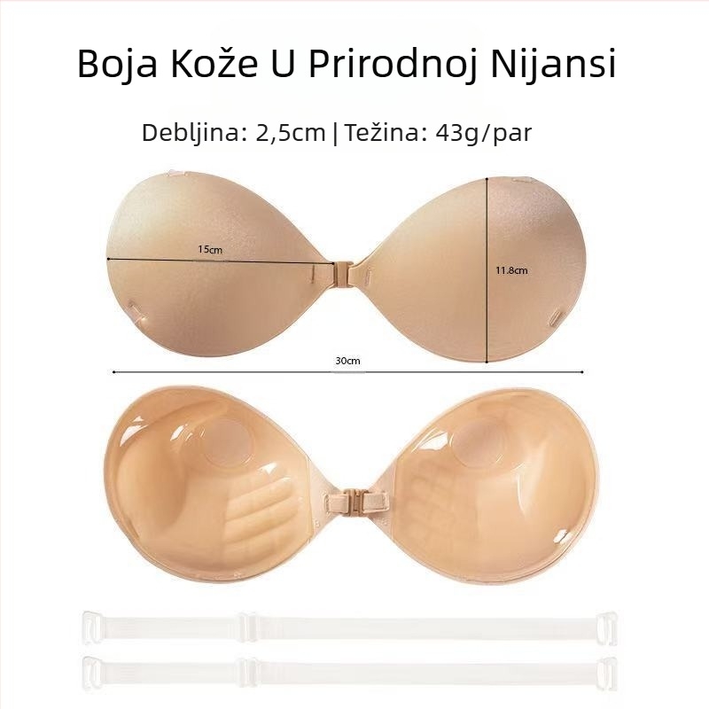 Adamov push-up flaster za grudi protiv širenja, nevidljivi flaster za male grudi, zadebljani i povećani grudnjak s posebnim košaricama za dlanove