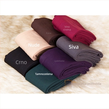 U ime veleprodaje proljetnih, jesenskih i zimskih ženskih vunenih hlača nose tanke hlače s flisom, tajice i čarape