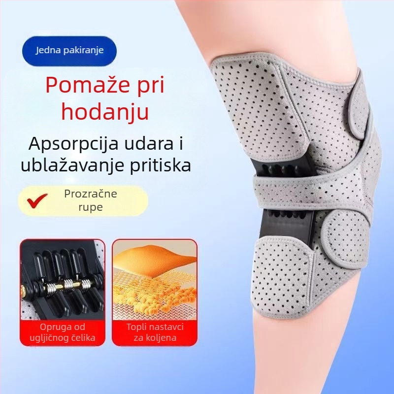 Podesivi pojačivač koljena za zglob koljena, zaštitni pokrov za fiksaciju patele, čučanj, vanjski planinarski štitnik za koljena protiv sudara