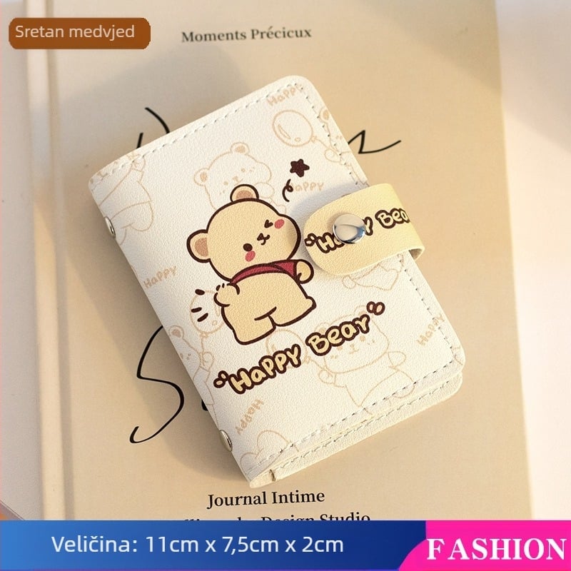 Pacha Dog Držač za kartice velikog kapaciteta s više utora za kartice, mini slatki višenamjenski držač za osobnu iskaznicu, držač za vozačku dozvolu za žene