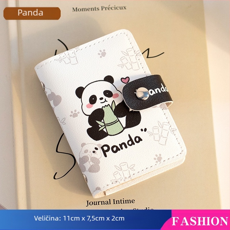 Pacha Dog Držač za kartice velikog kapaciteta s više utora za kartice, mini slatki višenamjenski držač za osobnu iskaznicu, držač za vozačku dozvolu za žene