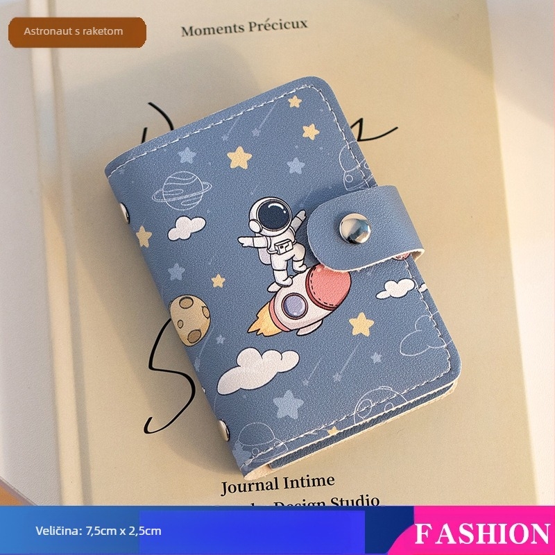 Pacha Dog Držač za kartice velikog kapaciteta s više utora za kartice, mini slatki višenamjenski držač za osobnu iskaznicu, držač za vozačku dozvolu za žene