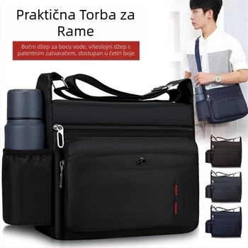 Muška torba preko ramena, crossbody, torba za trčanje, torba za slobodno vrijeme, putna torba, prijenosni ruksak za vanjsku upotrebu