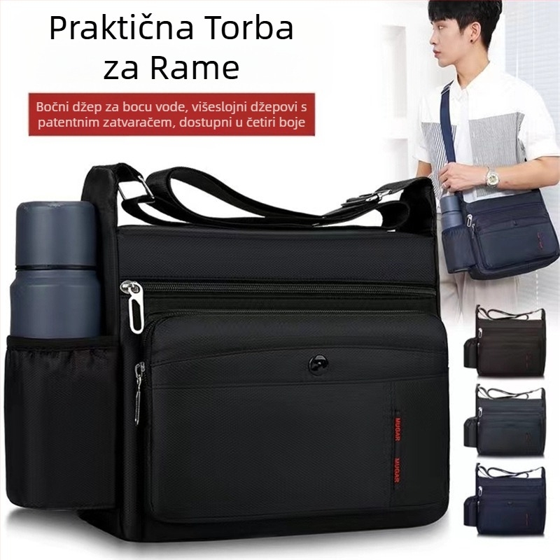 Muška torba preko ramena, crossbody, torba za trčanje, torba za slobodno vrijeme, putna torba, prijenosni ruksak za vanjsku upotrebu