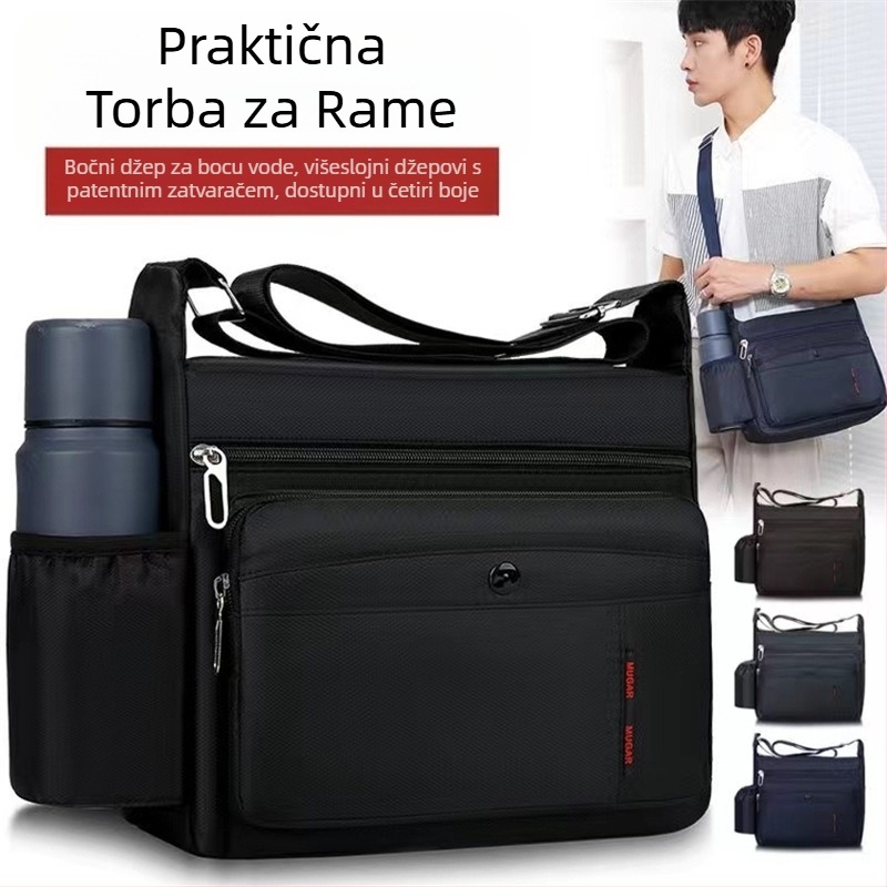 Muška torba preko ramena, crossbody, torba za trčanje, torba za slobodno vrijeme, putna torba, prijenosni ruksak za vanjsku upotrebu