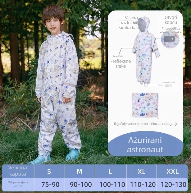 Dječji jednodijelni kabanica za dječake i bebe, pončo za žene, vrtićki set hlača s dinosaurima, komplet kabanice za cijelo tijelo, otporna na kišu...