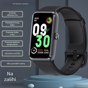 Prekogranična nova C82 pametna narukvica za mjerenje otkucaja srca, spavanje, višenamjensko praćenje 1,47 inča Huaqiangbei sportska narukvica