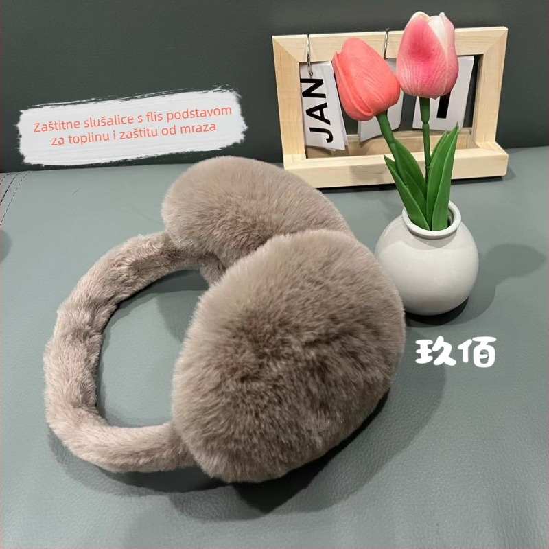 Zimske tople štitnike za uši, ženske, slatke studentske navlake za uši u korejskom stilu, zimske zaštite za uši, plišane štitnike za uši protiv smrzavanja, nesklopive