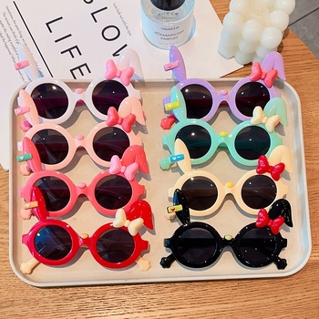 25 novih dječjih sunčanih naočala sa zečićima, slatkih crtanih naočala s mašnom za djevojčice, dugih ušiju, prekograničnih naočala