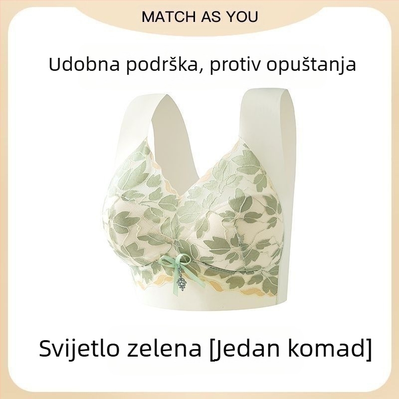 Prikazano veliko prsno rublje, malo donje rublje bez ruba za žene, ženski push-up grudnjak protiv opuštanja, sportski grudnjak za veće veličine, prekrasno donje rublje za žene