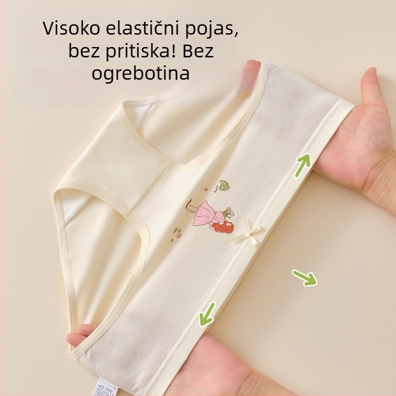 Dječje donje rublje za djevojčice trokutasto pamučno, pamučno, klasa A, 6-12 godina, kratke hlačice za djevojčice, ne kopčaju se za guzu, veleprodaja