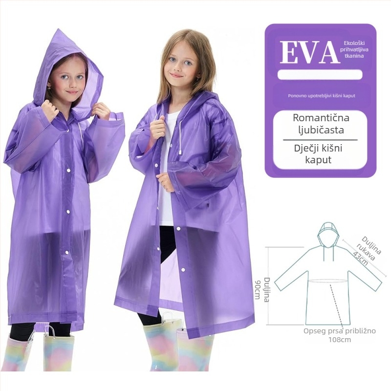 Veleprodaja zadebljane jednokratne dječje kabanice Eva zadebljana spojena škola na otvorenom putna slikovita mjesta proizvođač veleprodaja