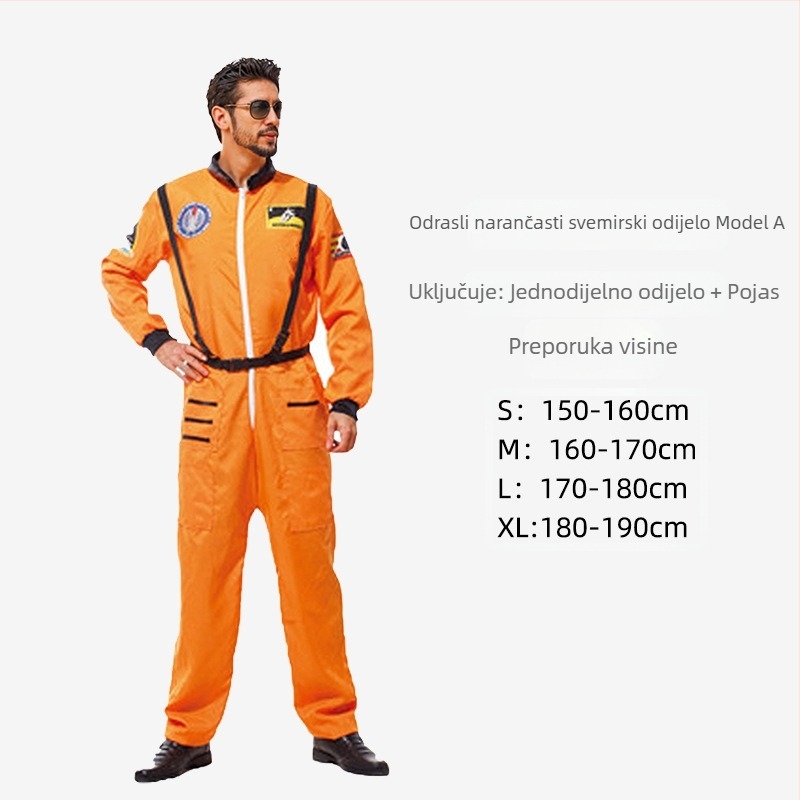 Odjeća za svemirsku odjeću za djecu iz cijelog svijeta, odjeća za Halloween Cos, odjeća za odrasle, odjeća za nastupe astronauta za blagdanske zabave