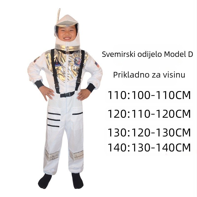 Odjeća za svemirsku odjeću za djecu iz cijelog svijeta, odjeća za Halloween Cos, odjeća za odrasle, odjeća za nastupe astronauta za blagdanske zabave