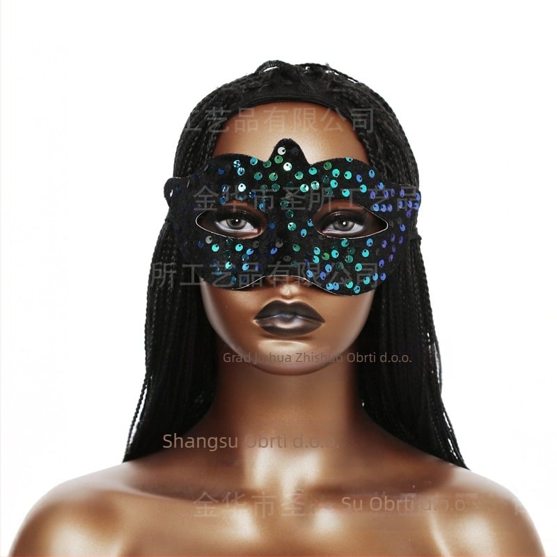 Maska za djevojku s mačkom preko granice Vruća vještica Maska crne pantere Maska crne mačke Čipkasta maska mačke Šljokicasta maska mačke