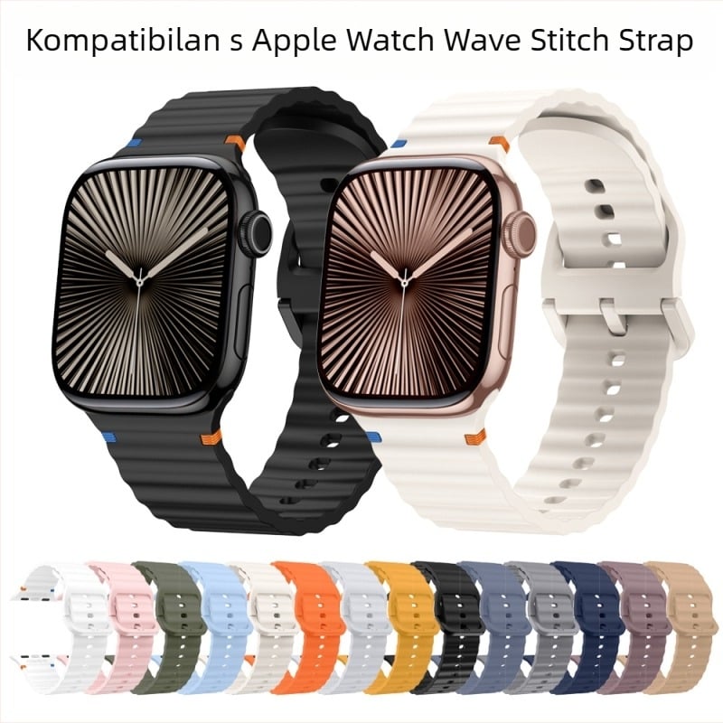 Silikonski remen za Apple Watch Apple iwatch 10/9/8 valoviti remen za automobil