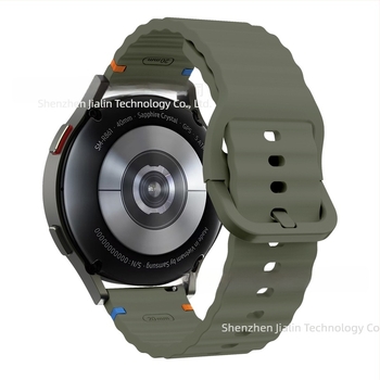 Za Samsung watch765 Wavy Stitch 20mm silikonski remen za sat Huawei 22mm silikonski remen za zglob s kopčom u boji
